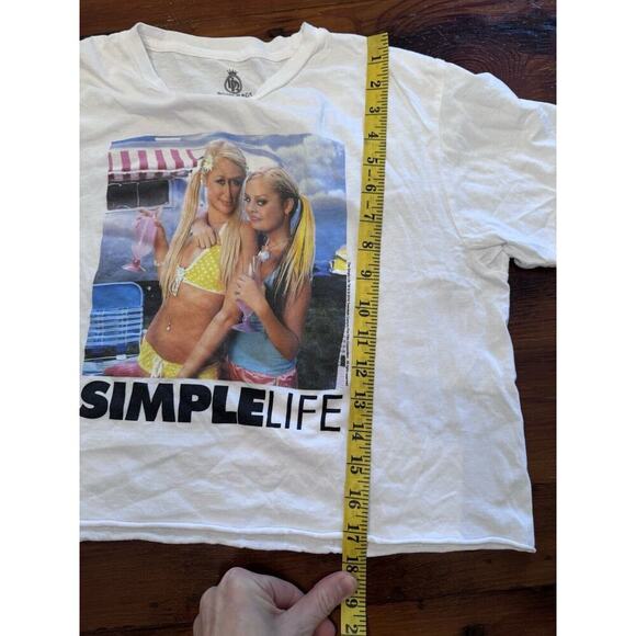 Simple Life Paris Hilton Nicole Ritchie Cropped Tee size medium - Picture 6 of 6